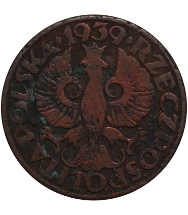 5 groszy 1939, stan 4