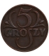 5 groszy 1937 rok, stan 2+