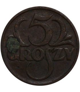 5 groszy 1928, stan 3+