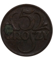 5 groszy 1928, stan 3+
