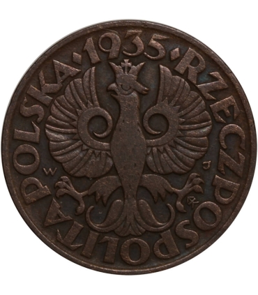 5 groszy 1935, stan 3