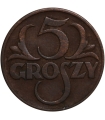 5 groszy 1938 rok, stan 3