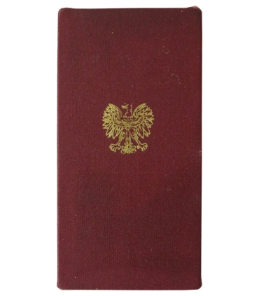 Złoty krzyż zasługi PRL + pudełko