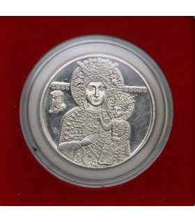 Medal Matka Boska Częstochowska / Solidarity Mint, Srebro  1 Oz 999