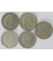 LOT 5 x 2 złote głowa kobiety 1932, 1933