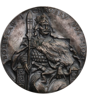 Medal PTAiN Bolesław Chrobry, Poznań, Kołobrzeg,  Kraków, Poznań, Gniezno