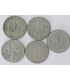 Lot Niemcy - 5x 50 reichsfenigów, 1935-1943