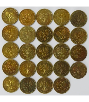 Lot 24x2 złote, 1988, 1-