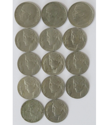 Włochy, Lot: 11x20 centesimi, 3x50 centesimi, lata 20-e XX wiek