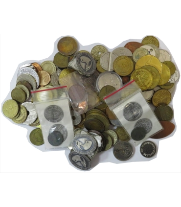 Lot Zestaw 150 medali, żetonów, tokenów itp, Polska i zagranica