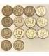 Lot, Szwecja 14x 10 Ore 1929-1942 srebro Ag400