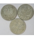 LOT 3 x 2 złote głowa kobiety 1932, 1933, 1934