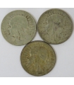 LOT 3 x 2 złote głowa kobiety 1932, 2x1934
