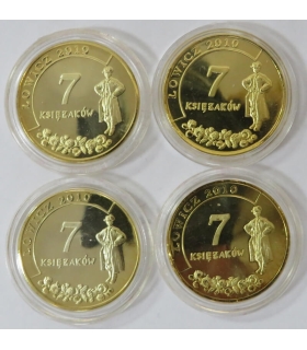Lot: 4x 7 księżaków, Łowicz 2010