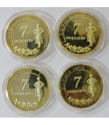 Lot: 4x 7 księżaków, Łowicz 2010