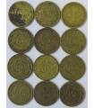 Lot Niemcy - 12x 10 reichsfenigów, 1924-1925