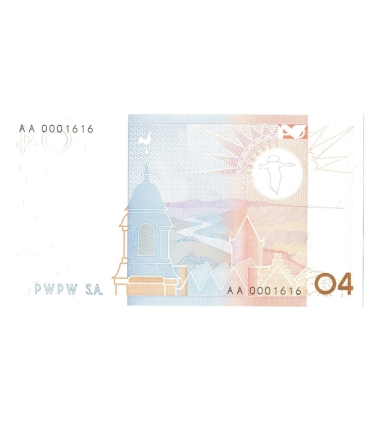 PWPW Banknot Testowy PTASZKI 2004