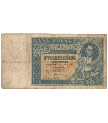 20 złotych 1931, CX., stan 4