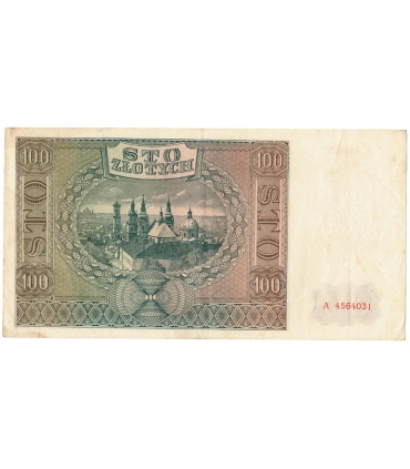 Banknot 100 złotych 1941 stan 3, Ser. A
