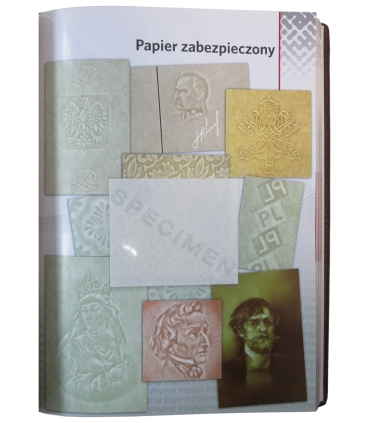 Banknot Testowy Matuszewski 2016 w promocyjnym kalendarzu PWPW