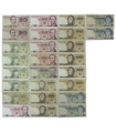Zestaw 26 banknotów PRL, stany 3/4