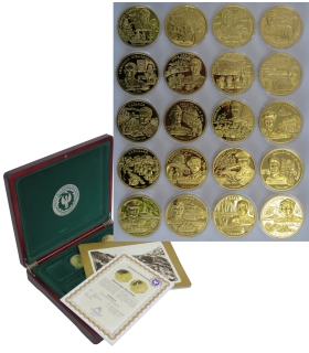 Zestaw 20 szt. medali - Polacy w II wojnie światowej + pudełko + certyfikaty