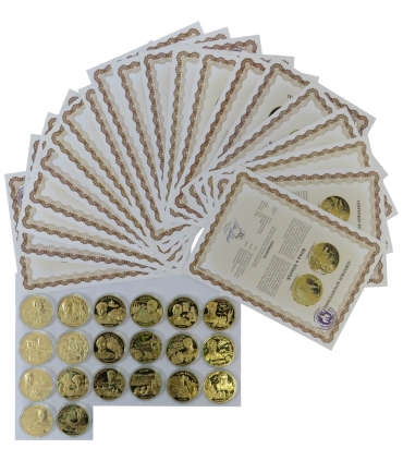 Zestaw 20 szt. medali - Polacy w II wojnie światowej + pudełko + certyfikaty