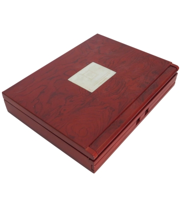 Zestaw 8 replik najsłynniejszych znaczków pocztowych Srebro Ag999 56,56g+ kaseta