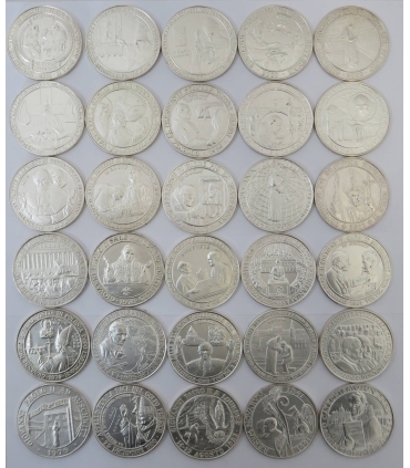 Medale w kasetach, Jan Paweł II, Editions Atlas, 30 sztuk, kasety