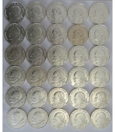 Medale w kasetach, Jan Paweł II, Editions Atlas, 30 sztuk, kasety