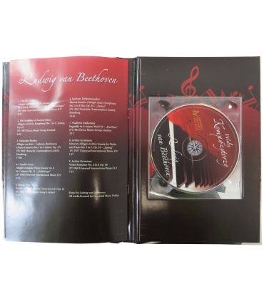 Medal, Wielcy kompozytorzy, Ludwig van Beethoven , Srebro 0.925, etui, płyta CD