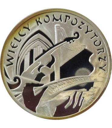 Medal, Wielcy kompozytorzy, Ludwig van Beethoven , Srebro 0.925, etui, płyta CD