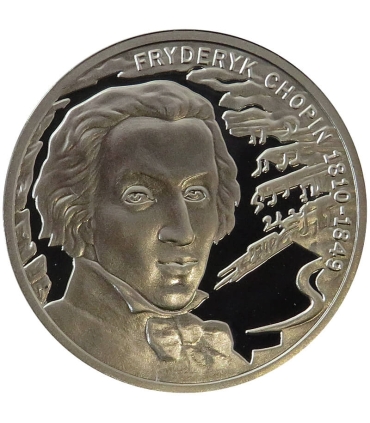 Medal, Wielcy kompozytorzy, Fryderyk Chopin, Srebro 0.925, etui, płyta CD