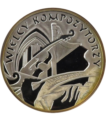 Medal, Wielcy kompozytorzy, Fryderyk Chopin, Srebro 0.925, etui, płyta CD
