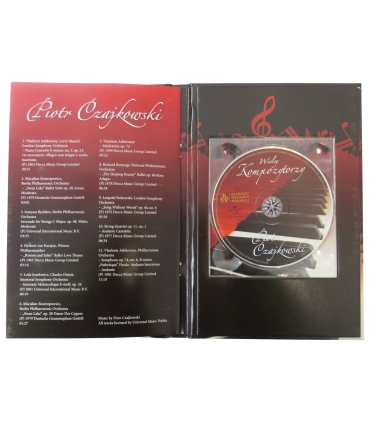 Medal, Wielcy kompozytorzy, Piotr Czajkowski, Srebro 0.925, etui, płyta CD
