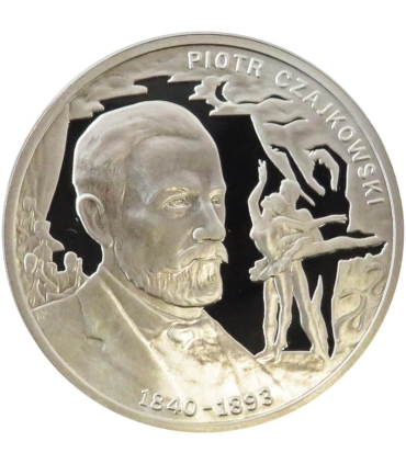 Medal, Wielcy kompozytorzy, Piotr Czajkowski, Srebro 0.925, etui, płyta CD