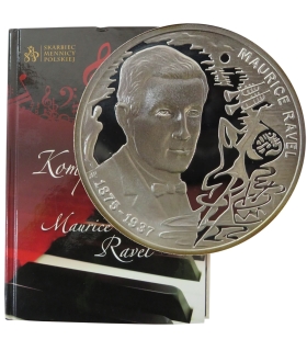 Medal, Wielcy kompozytorzy, Maurice Ravel, Srebro 0.925, etui, płyta CD