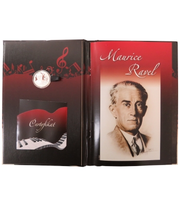Medal, Wielcy kompozytorzy, Maurice Ravel, Srebro 0.925, etui, płyta CD