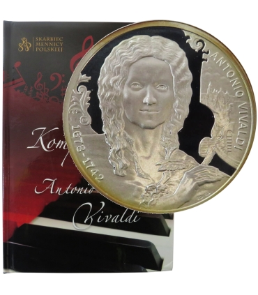 Medal, Wielcy kompozytorzy, Antonio Vivaldi, Srebro 0.925, etui, płyta CD