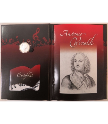 Medal, Wielcy kompozytorzy, Antonio Vivaldi, Srebro 0.925, etui, płyta CD