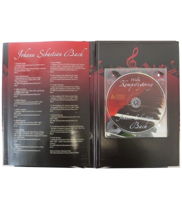 Medal, Wielcy kompozytorzy, Johann Sebastian Bach, Srebro 0.925, etui, płyta CD