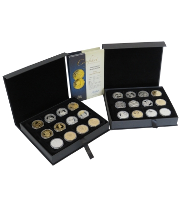 Najcenniejsze Monety Polskie – komplet 24 replik w eleganckim pudełku + certyfikaty