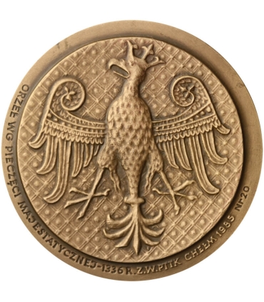 Medal Kazimierz Wielki 1333-1370, PTTK Chełm sygnowany