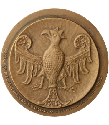 Medal Władysław Łokietek 1306-1333, PTTK Chełm sygnowany