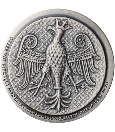 Medal Kazimierz Wielki 1333-1370, PTTK Chełm sygnowany