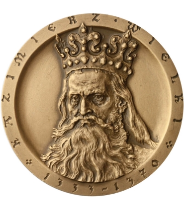 Medal Kazimierz Wielki 1333-1370, PTTK Chełm sygnowany