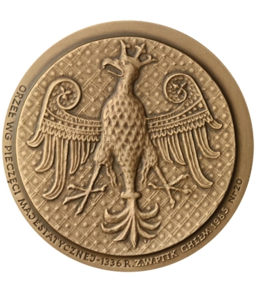 Medal Kazimierz Wielki 1333-1370, PTTK Chełm sygnowany