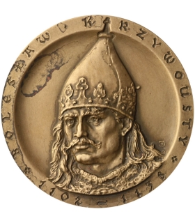 Medal Bolesław Krzywousty 1102-1138, PTTK Chełm sygnowany