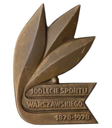 Plakieta pamiątkowa „100-lecie sportu warszawskiego”, 1978 r.