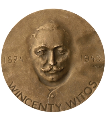 Medal Wincenty Witos 1874-1945, PTAIN Mława 1983, sygnowany